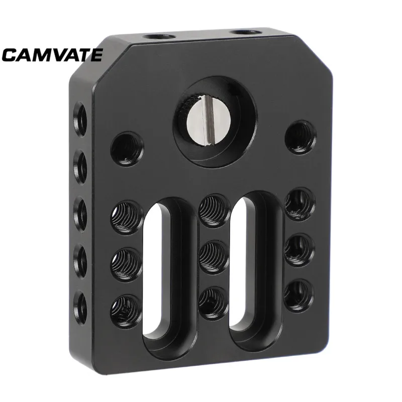 Universal do Queijo do Monitor de Camvate Entalhes de Montagem para a Gaiola do Monitor da Câmera Baixa com 1 Placa Parafuso Rosqueado & Dois - 4 -20 - Image 6