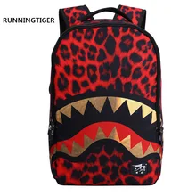 Стиль-тян»; «Тигр» Средняя школа школьников сезон сумка через плечо школьная сумка тренд крутой стильный стикер с акулой женская сумка рюкзак