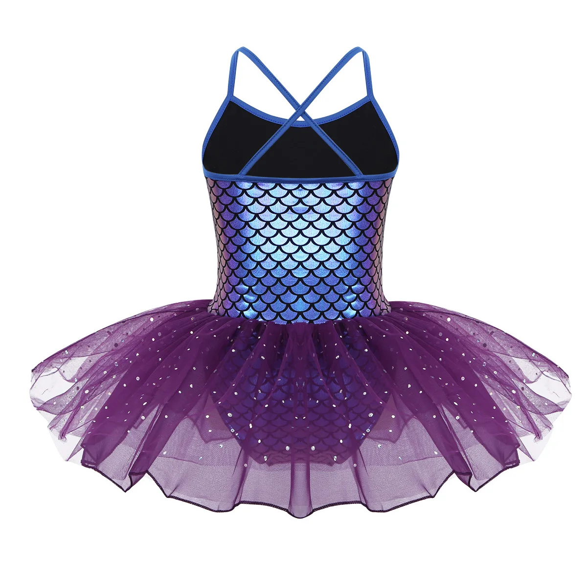 Iiniim/девочки-русалки Dancwear весы балетки лиричная для профессиональных занятий балетом, танцами костюм гимнастическая танцевальная пачка платье