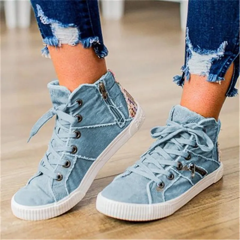 Women Casual Flats Shoes Light Chaussure Femme Woman Canvas Student Vintage Girls  Sapato Feminino  Espadrilles D15