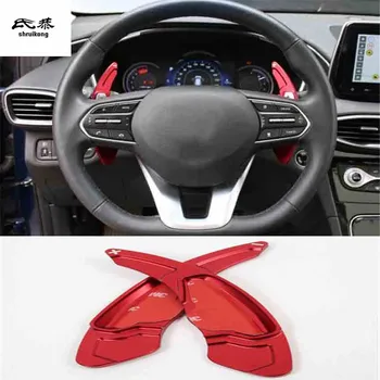 

2pcs/lot for 2019 Hyundai SantaFe IX45 car accessories Steering Wheel Shift Paddle Shifter Extension
