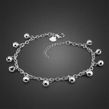 Смешайте и Сочетайте звенящий ножной браслет женский покрытый S925 серебро простое кольцо на лодыжки внешней торговли распродажа ювелирных изделий напрямую от производителя Se