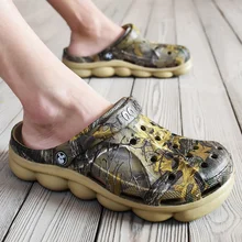 Летние повседневные сандалии; Новинка; мужские сандалии-гладиаторы; обувь на платформе; пляжные сандалии в римском стиле; обувь для сада; камуфляжная обувь