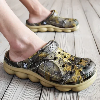 

Summer Casual Sandals New Men Gladiator Sandals Clogs Shoes Platform Outdoor Beach Sandal Rome Slip On Garden Footwear Camouflag