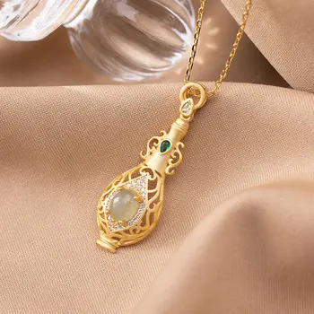 

JINWATERYU S925 sterling silver personalized vase vintage pendant chain, high-end classic ladies
