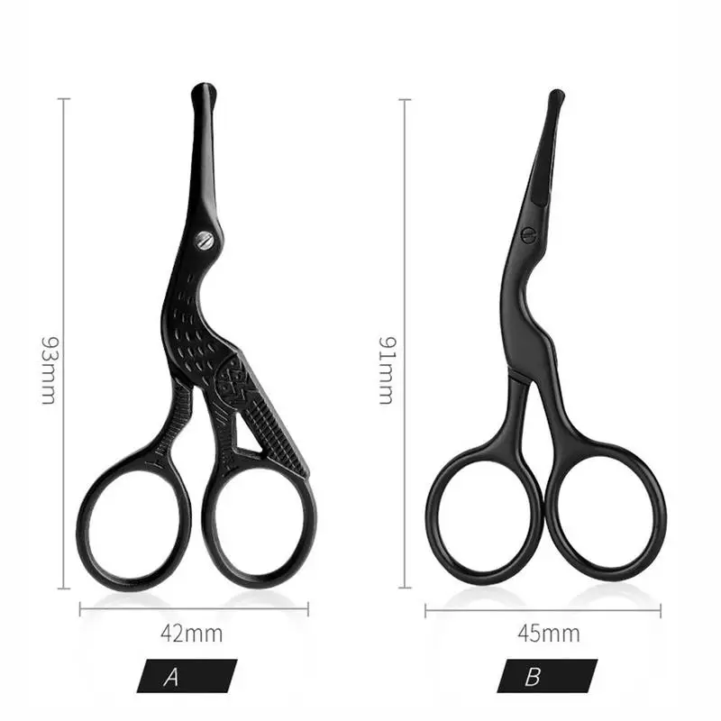 Ножницы для бровей из нержавеющей стали для обрезки волос для красоты и макияжа ногтей инструмент для удаления омертвевшей кожи инструмент для макияжа