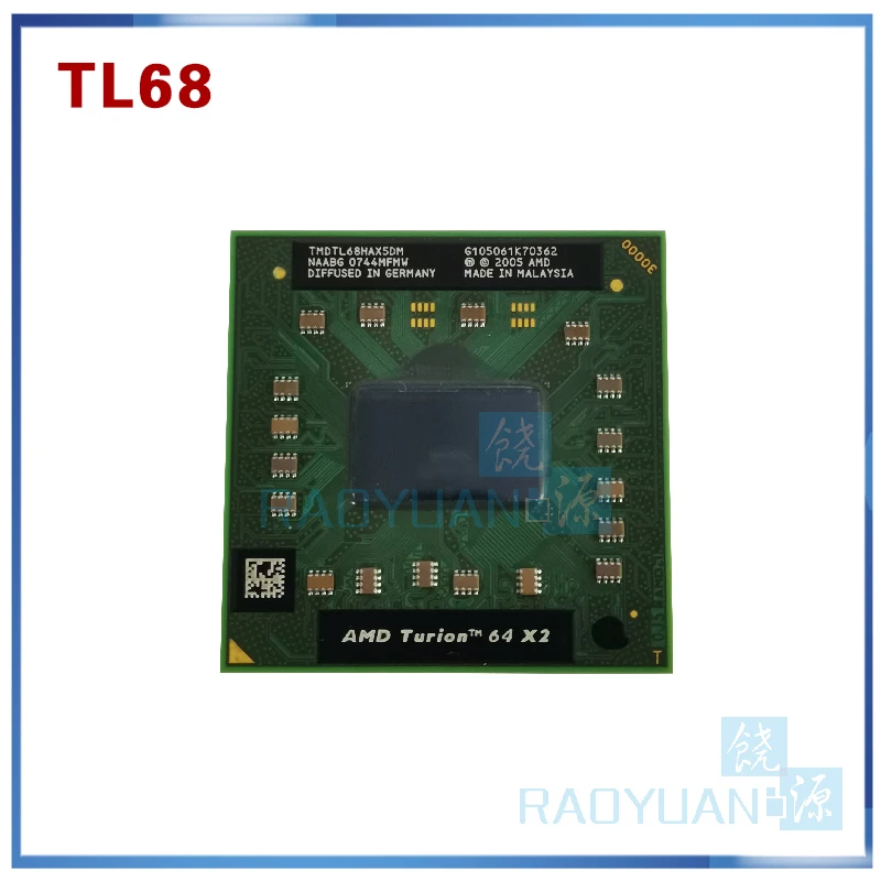 AMD Turion 64 X2 TL68 TL 68 CPU мобильный двухъядерный 2 4G 35W TMDTL68HAX5DM Socket S1 (S1G1)|socket s1|turion x2turion amd |