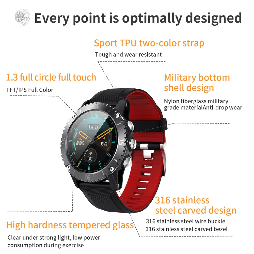 Z1 спортивные Смарт-часы для мужчин Bluetooth Музыка информация толчок пульса высота давление измерения мужчин t напоминание Smartwatch