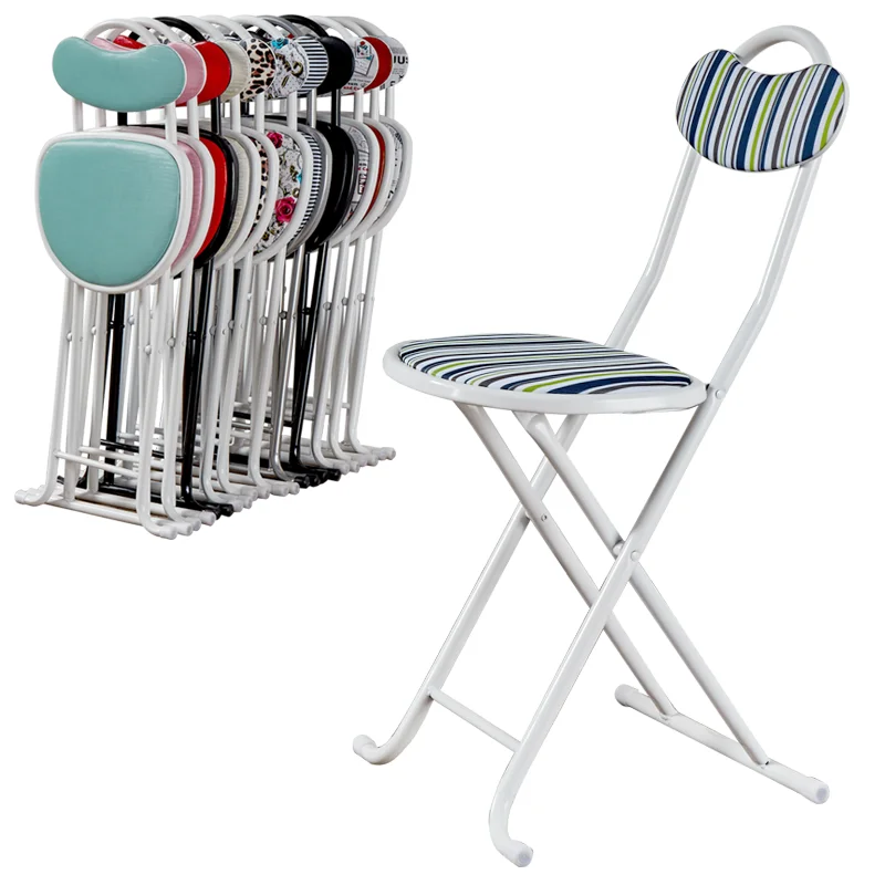 

Plastic blue stripe chair New pink brief folding stool outdoor portable bar chairs stools bar stools modern Iron and PVC chair