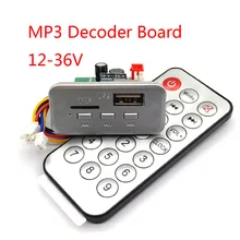 Mini Bluetooth MP3 Decoder Board Powered On TF/U Disk Auto Play 12V24V36V Mono 3W Power Amplifier 8-36V With Power Amplifier