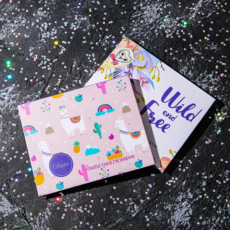 

Cute Animal 12 Colors Sombras Eyeshadow Palette Eye Makeup Private Label Cosmetics