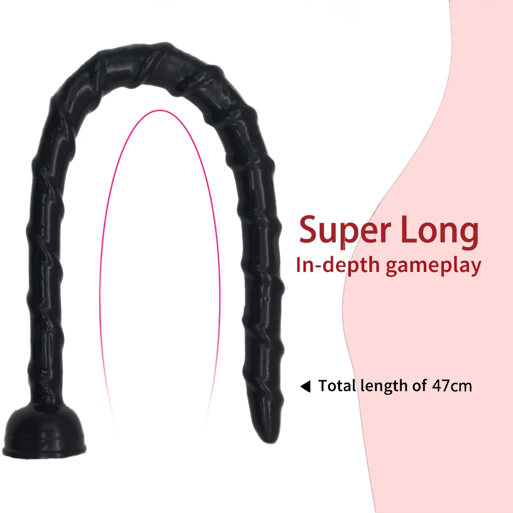 Long Anal Plug Sex Toys for Woman Men Prostata Massage Butt Snake Dildo Anus Masturbator Dilator Expander | Красота и здоровье