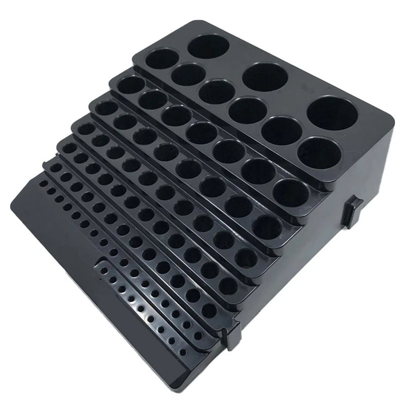 

Drill Bit Storage Box Milling Cutter Saving Space Drill Finishing Holder Organizer Case Box for Home DIY Woodworking Use