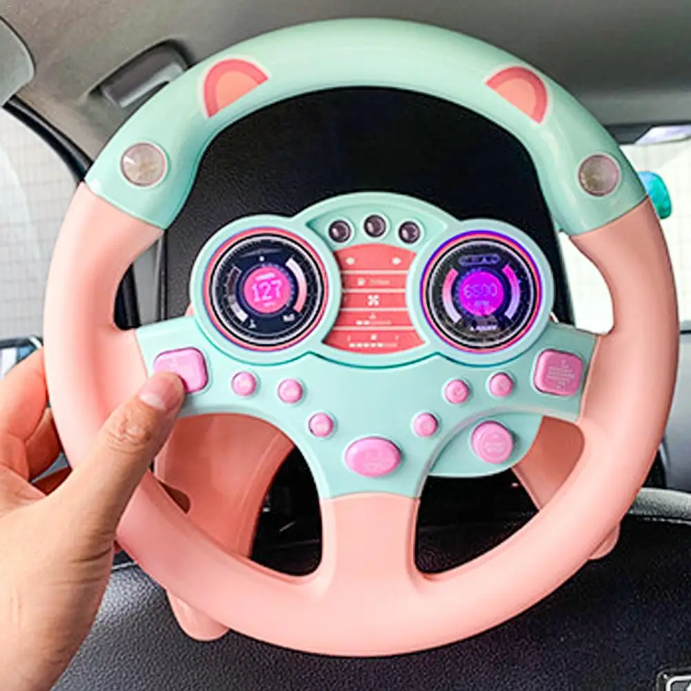 Educational Toys For Children Cartoon Co-pilot Steering Wheel Music Simulation Driving Simulation Steering Wheel Children's Gift Educational Toys For Children Cartoon Co-pilot Steering Wheel Music Simulation Driving Simulation Steering Wheel Children's Gift