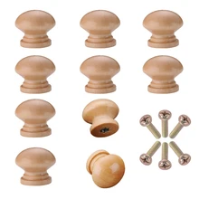 

Myhomera 24Pcs Wooden Knobs Drawer Pulls Cabinet Wardrobe Handle Kitchen Cupboard Round Knob Furniture Hardware Wholesale Lot