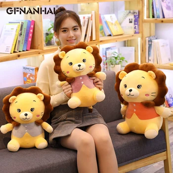 

1pc 40-75CM Creative Sitting Lion Plush Toys Lovely High Quality Animal Pillow Stuffed Dolls for Children Kids Christmas Gifts