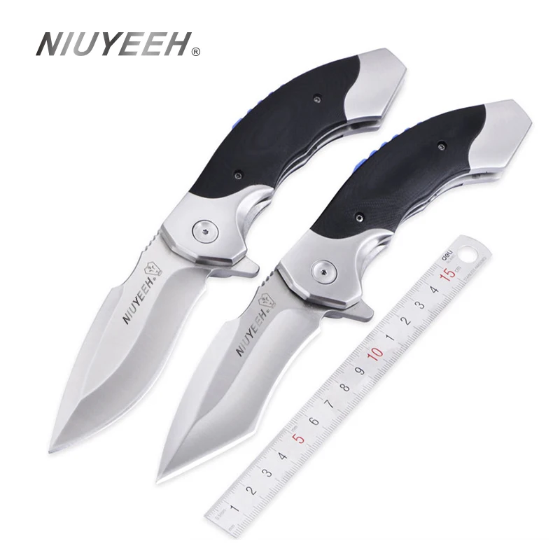 Folding Knife Tactical Knifes 8CR17MOV 58HRC Black G10 Clip Survival Hunting Outdoor Combat EDC Adventure Defensive Tool | Инструменты