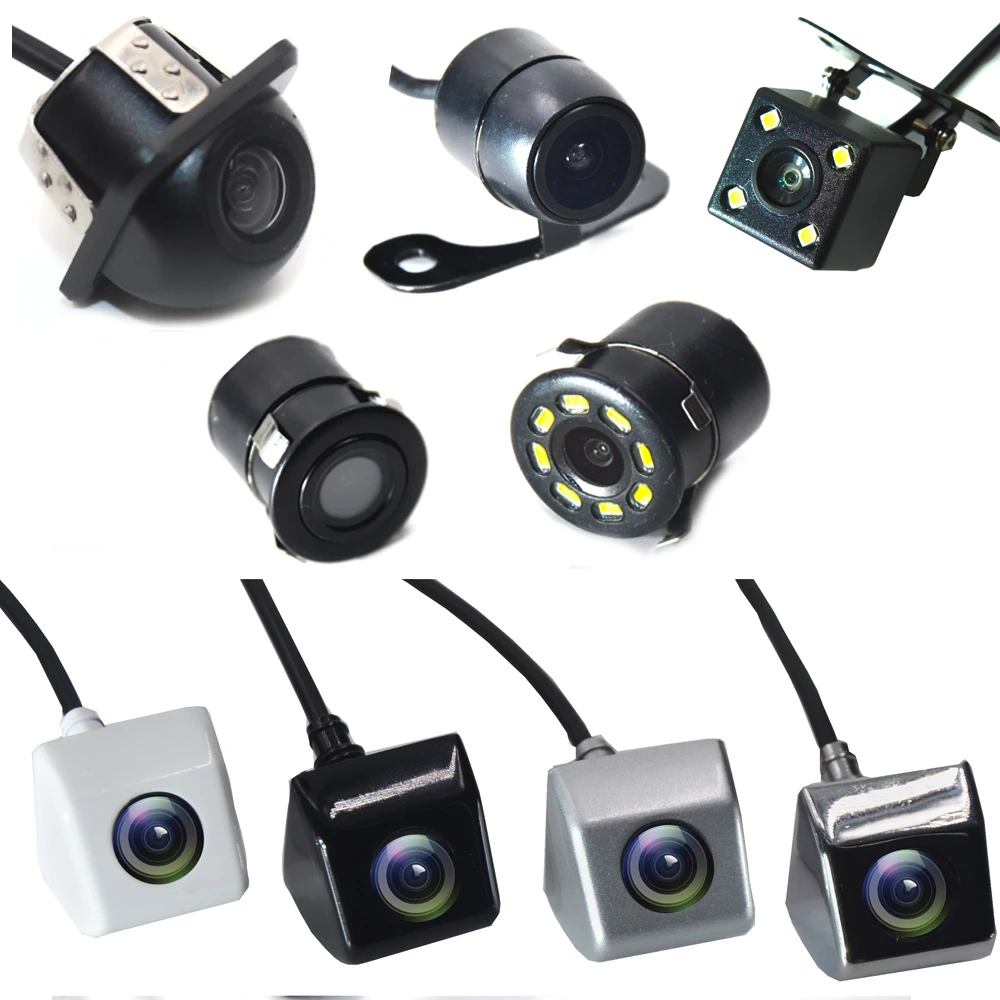 BYNCG 8 светодиодный камера заднего вида с ночным видением, широкоугольная HD цветное изображение, водонепроницаемая универсальная камера заднего вида для парковки