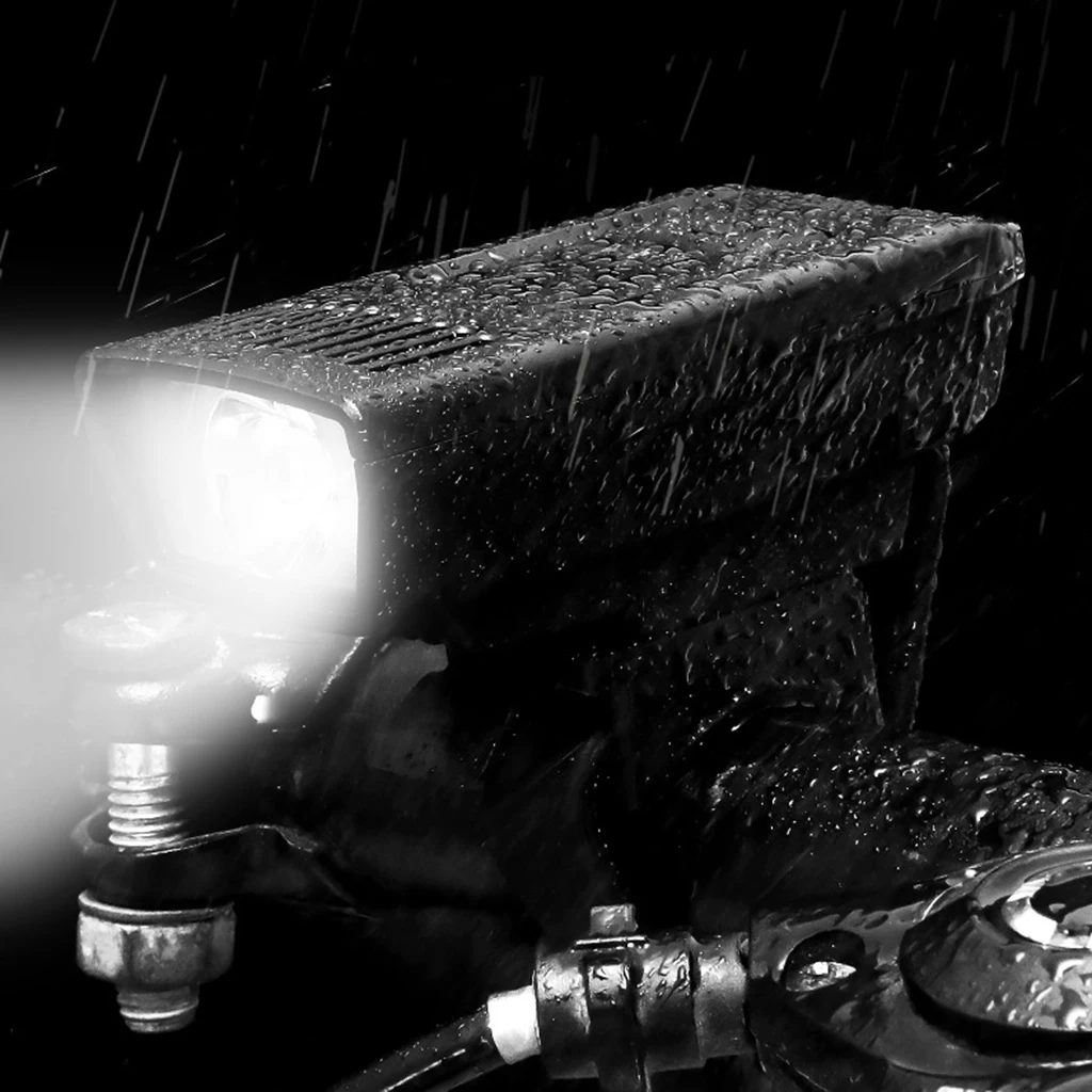 USB Rechargeable Bike Light Waterproof 4-Model Bicycle Front Headlight Easy to Install for Road Mountain Cycling Scooter