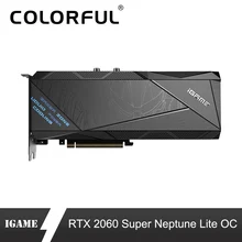 Цветная iGame GeForce RTX 2060 супер графическая карта Neptune Lite OC GDDR6 8G NVIDIA GPU, графический ппроцессор Nvidia Видеокарта RGB с вентилятором 120 мм