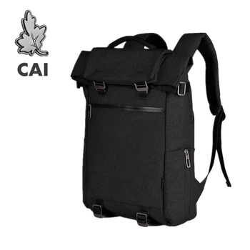 

CAI Men Backpack School Bag Casual Multi-Layer Travel Bag bookbag Anti-Theft Laptop Back Pack Bags High Capacity teenage Boys