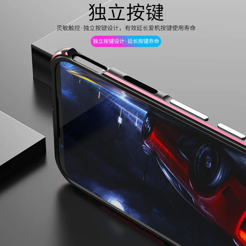 Bumper Case For Nubia Red Magic 6 5 6Pro Aluminum metal Frame Slim Cover phone case Protector Luxury matching colors Accessories