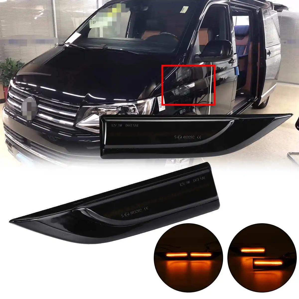 Фонарь поворотного сигнала для VW Transporter T6 MK VI Caddy MK4 2 шт.|Сигнальная лампа| |