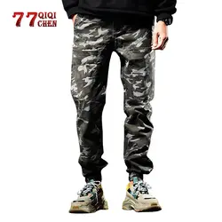 Мужские брюки-карго Camo Joggers тактические брюки милитари камуфляж мульти-Спортивные Брюки с карманами мужские повседневные брюки карго плюс