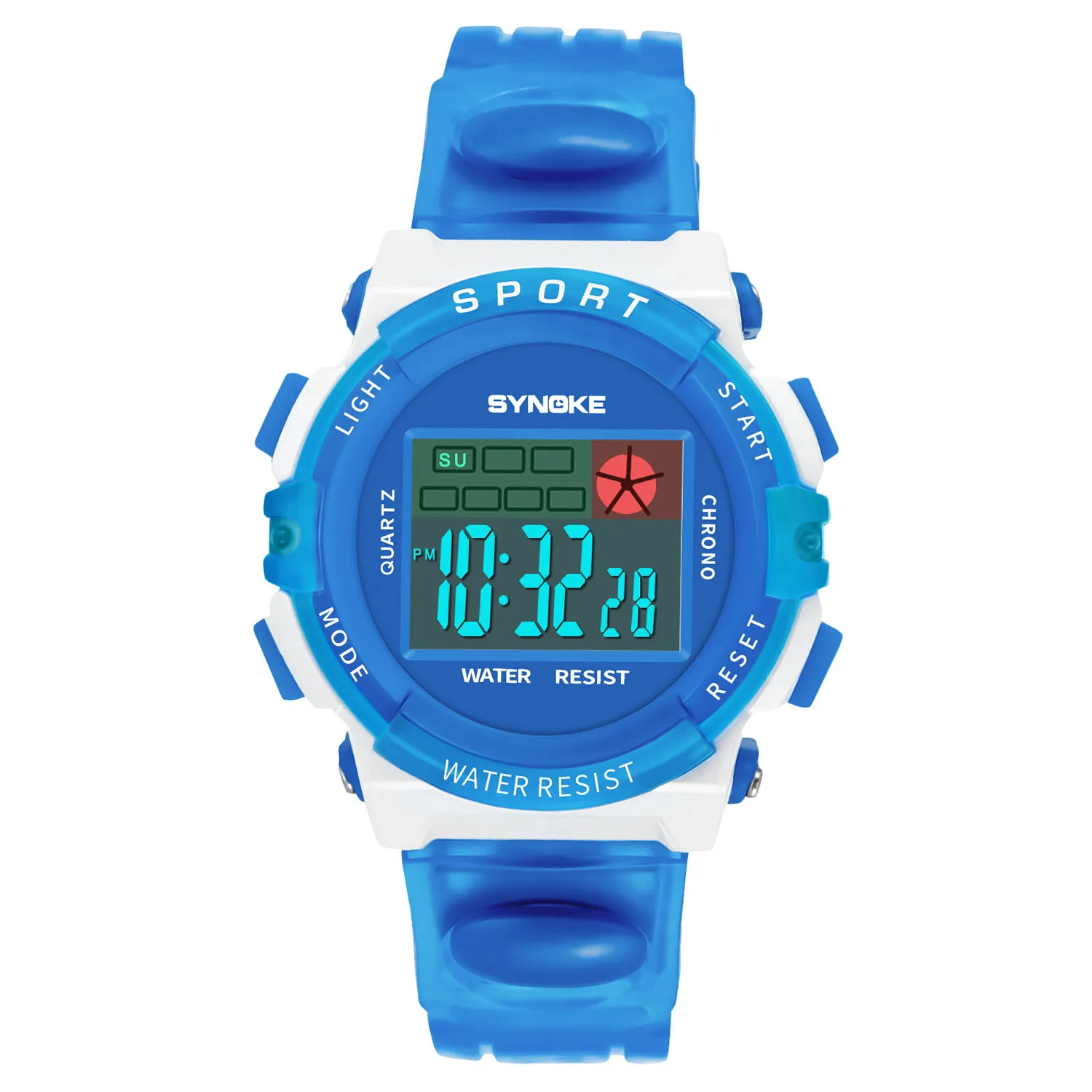 Детские электронные цифровые спортивные часы SYNOKE секундомер для мальчиков и