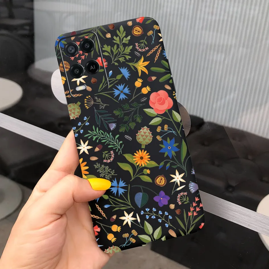 cases for oppo back For OPPO A54 CPH2239 Case Pretty Girls Phone Back Cover For OPPO A54 2021 A 54 OPPOA54 S Shockproof Funda Cat Flower Soft Bumper oppo phone back cover