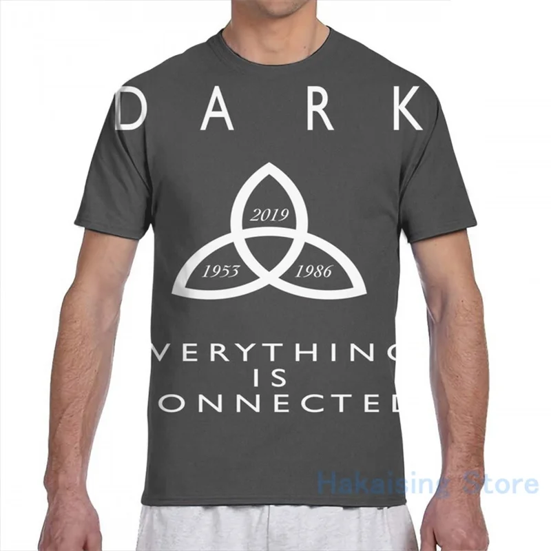 Minimalist Netflix Show D A R K Promotional Design men T-Shirt women all over print girl t shirt boy Short Sleeve tshirts | Мужская