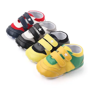 

New Infant Sneakers 0-18M Baby Boys Walking Shoes Breathable Anti-Slip Shoes Sneakers Toddler Soft Soled First Walker