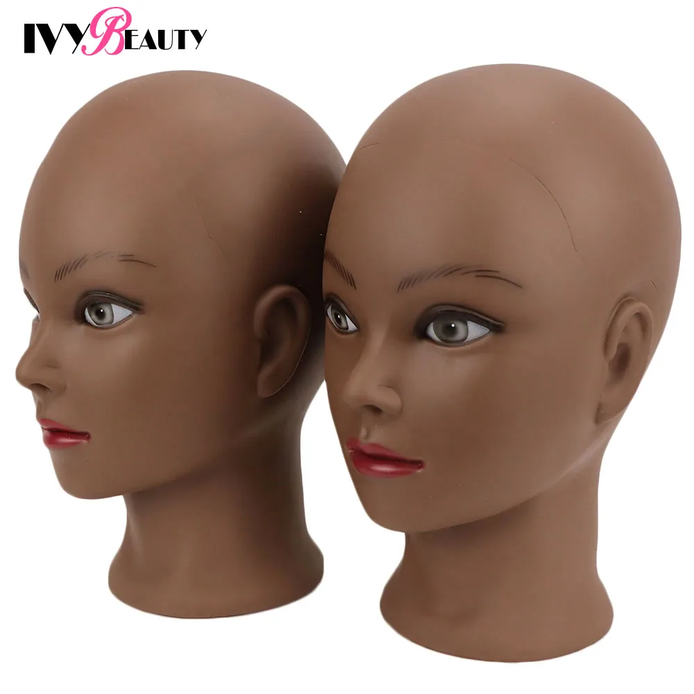 New Female Bald Mannequin Head With Stand Holder Cosmetology Practice African Training Manikin Head For Hair Styling Wigs Making - Image 3