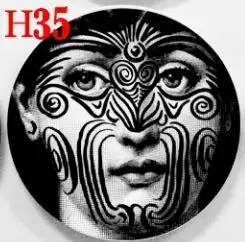 35 Модный стиль, итальянский дизайнер Fornasetti, декоративные Висячие тарелки, можно найти в моем магазине для дома Dector - Цвет: 35