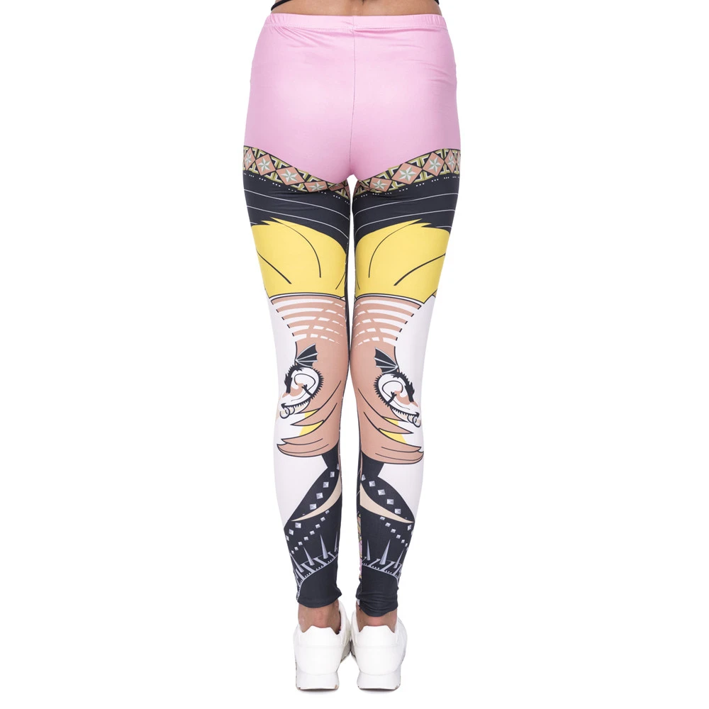 

Fairy Tale World Women Legging Punk Deco Printing Leggings Fashion High Waist Woman Pants#3