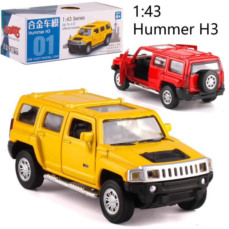 1:43 HUMAR/H3 Модель автомобиля из сплава, литая под давлением металлическая модель автомобиля