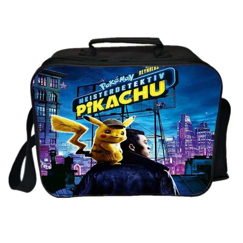 Pokemon Detective Pikachu Термосумка для обедов сумка для еды с теплоизоляцией свежие сумка-холодильник сумка для пикника - Цвет: 5