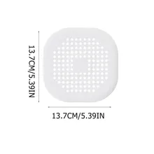 Shower Drain Covers Silicone Tube Drain Hair Catcher Stopper With Sucker Bathroom Filter Trap Home Drain Protectors 2 Pack