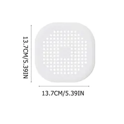 Shower Drain Covers Silicone Tube Drain Hair Catcher Stopper With Sucker Bathroom Filter Trap Home Drain Protectors 2 Pack