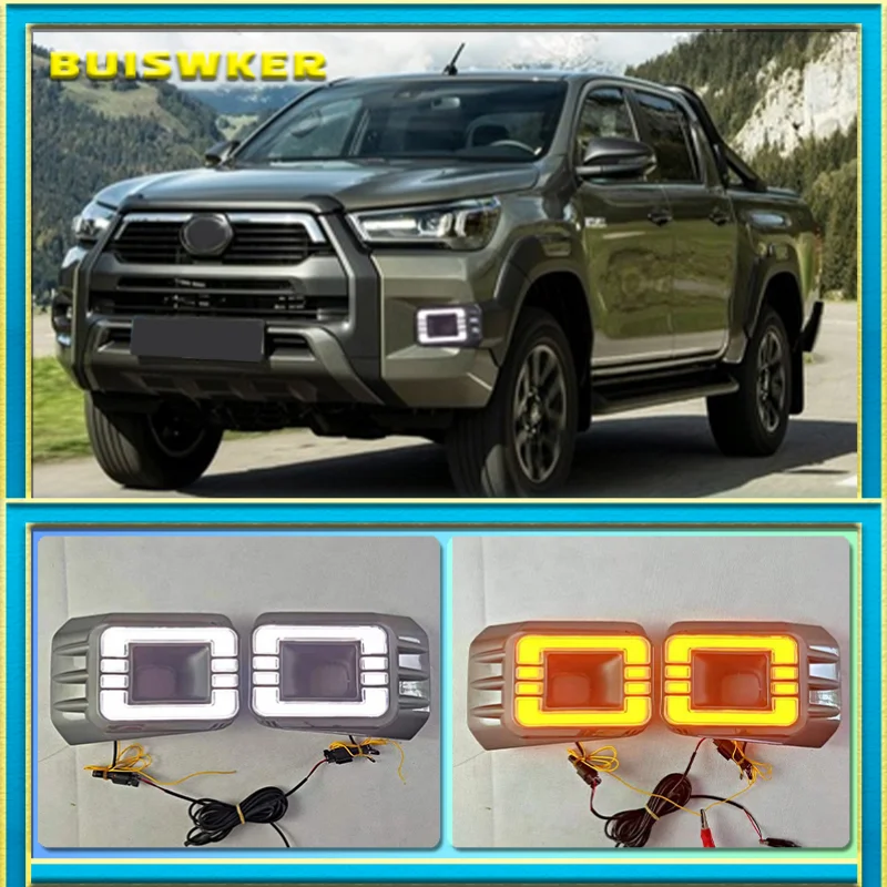 

2 шт., Автомобильные светодиодные лампы для Toyota Hilux Revo 2020 2021