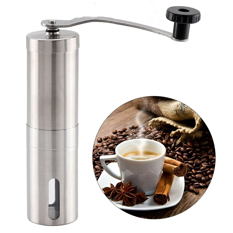 Stainless Steel Coffee Grinder Mini Hand Manual Handmade Coffee Bean