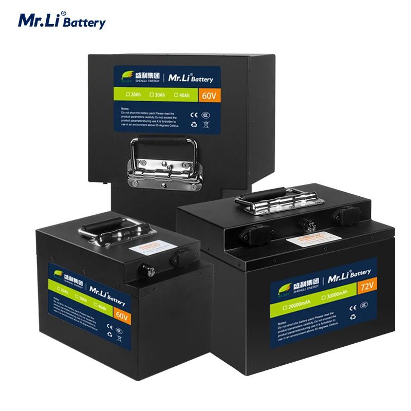 

Mr.Li 60V20A 60V30A 72V20A 72V30 Electric Motor Battery Pack Rechargeable Lifepo4 Large Capacity High Power E-Bike Battery Pack