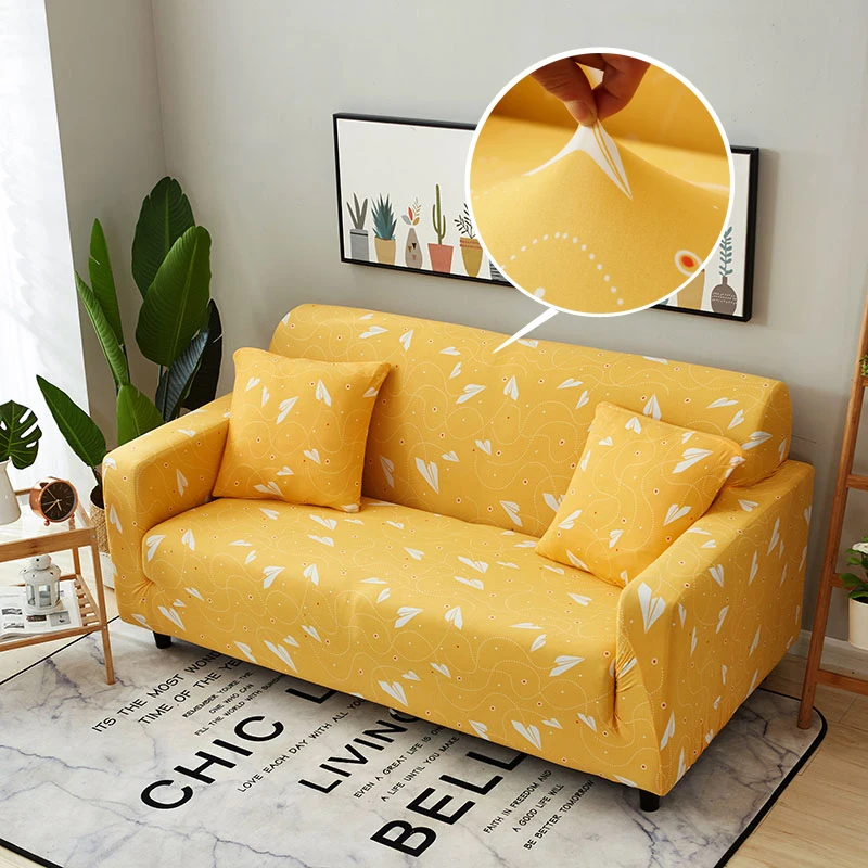 

Stretch Sofa Cover For Living Room Sectional Slipcover Universal All-inclusive Slip-Resistant Couch Cover Printed Sofa Case