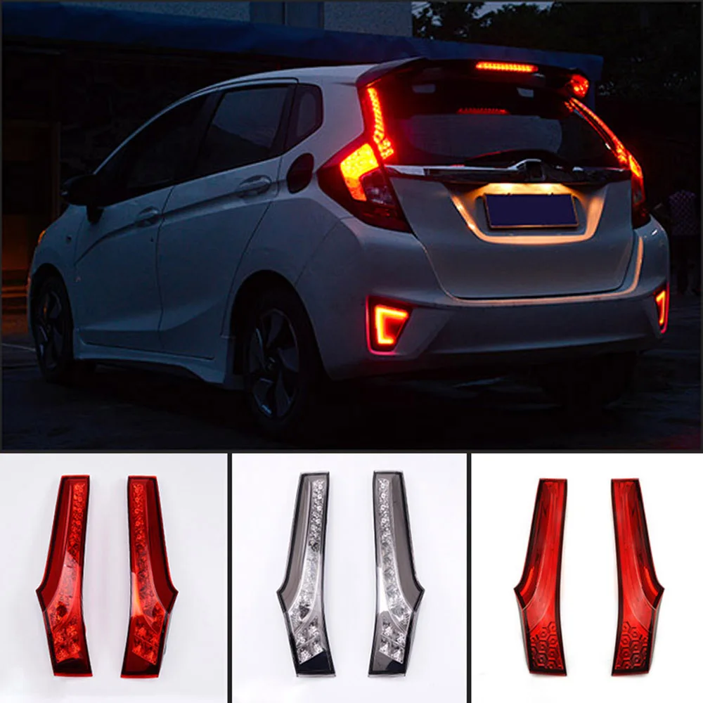 CAPQX 1 пара для Honda Jazz Fit 2014-2017 светодиодный задний фонарь светильник в сборе