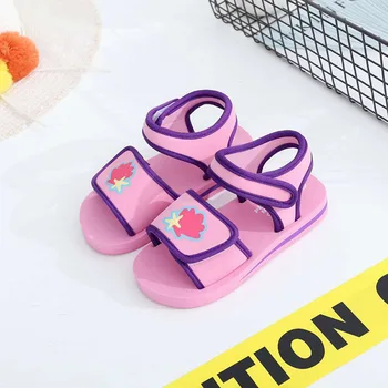 

2020 New Baby Girls Shoes Casual Flat Sandal For Girl Toddler Kids Leisure Soft Sandal Flower Shoes Beach Sandals Promotion