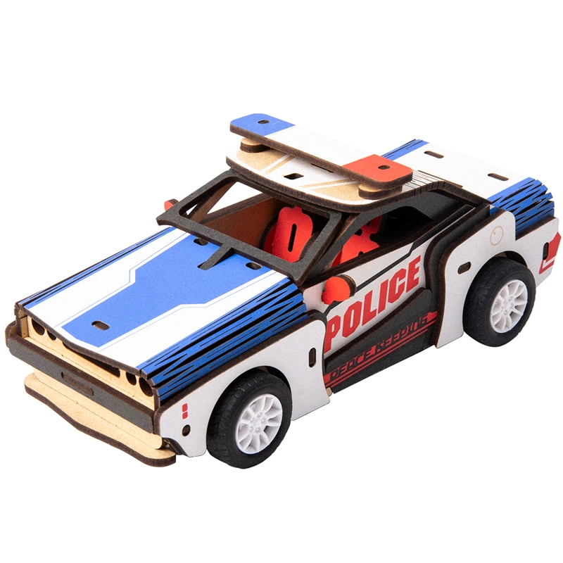 Robotime 4 вида инерционная мощность 3D Деревянный пазл модель автомобиля