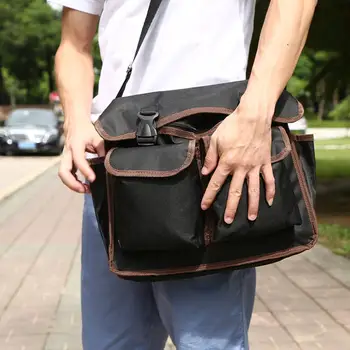 

Large Capacity Tool Bags Electrician Shoulder Tool Bag Professional 600D Polyester Waterproof Waist Pack Toolkit Wrench Handbag