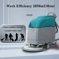 Machine électrique de nettoyage de sol silencieuse CPT600, épurateur de sol avec CE 