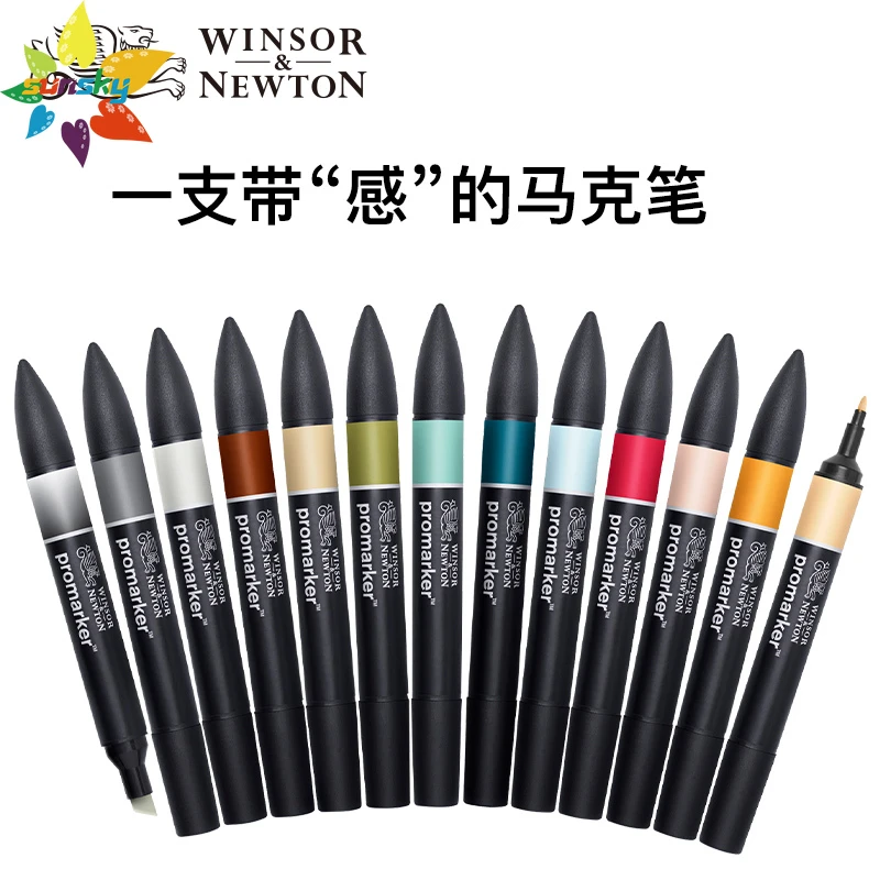 kubus Oppervlakkig te rechtvaardigen Winsor & Newton Promarker Brush, Set of 6/12/24/48, Essential  Collection,DUAL TIPS,UNBEATABLE COLOR|Colored Markers| - AliExpress
