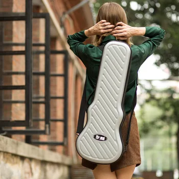 

Ukulele Hard Box Case Bag Password Lock Light Weight Soprano Concert Tenor 21 23 26 Inch Ukelele Color Mini Guitar Plastic Gig